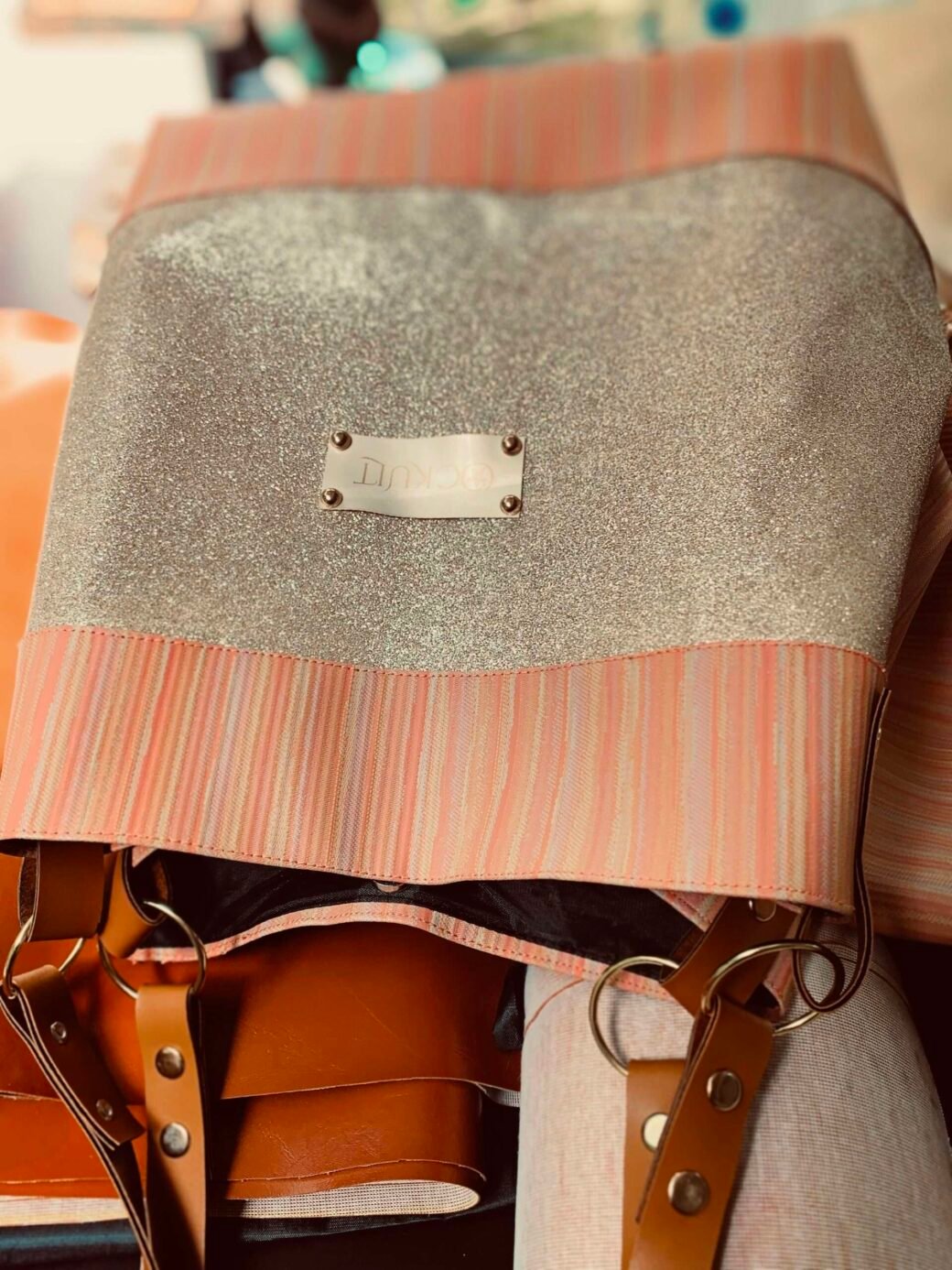 Two Tone Multicolor Bag - Image 2