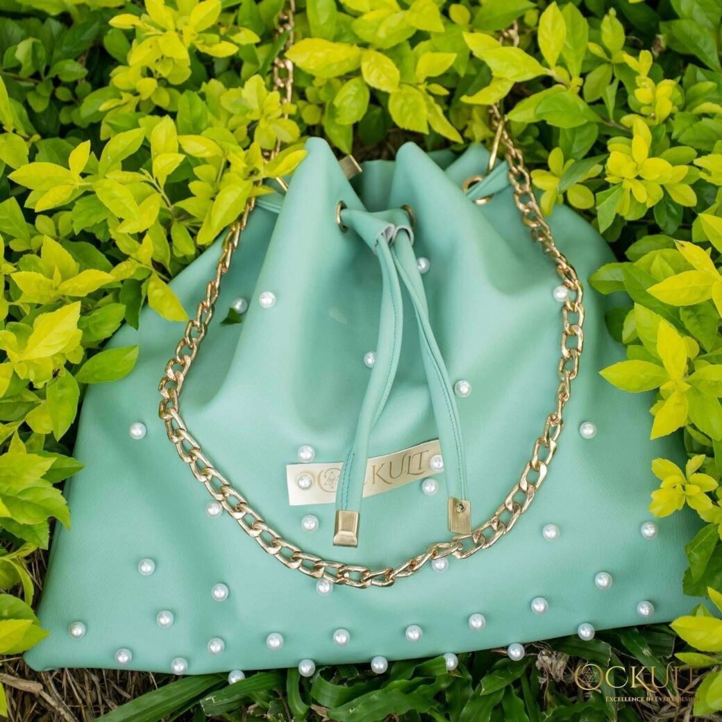 GREEN PEARL HOBO HANDBAG - Image 3