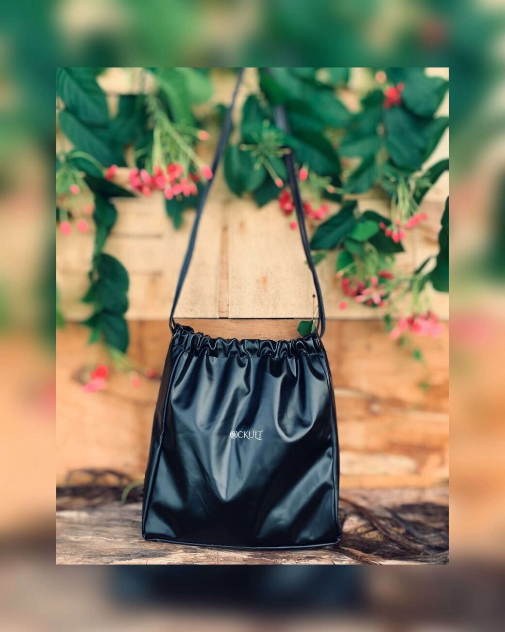 Black Strap Side Bag