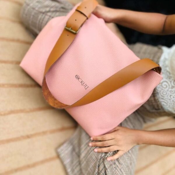 Pink Tan Belt Bag