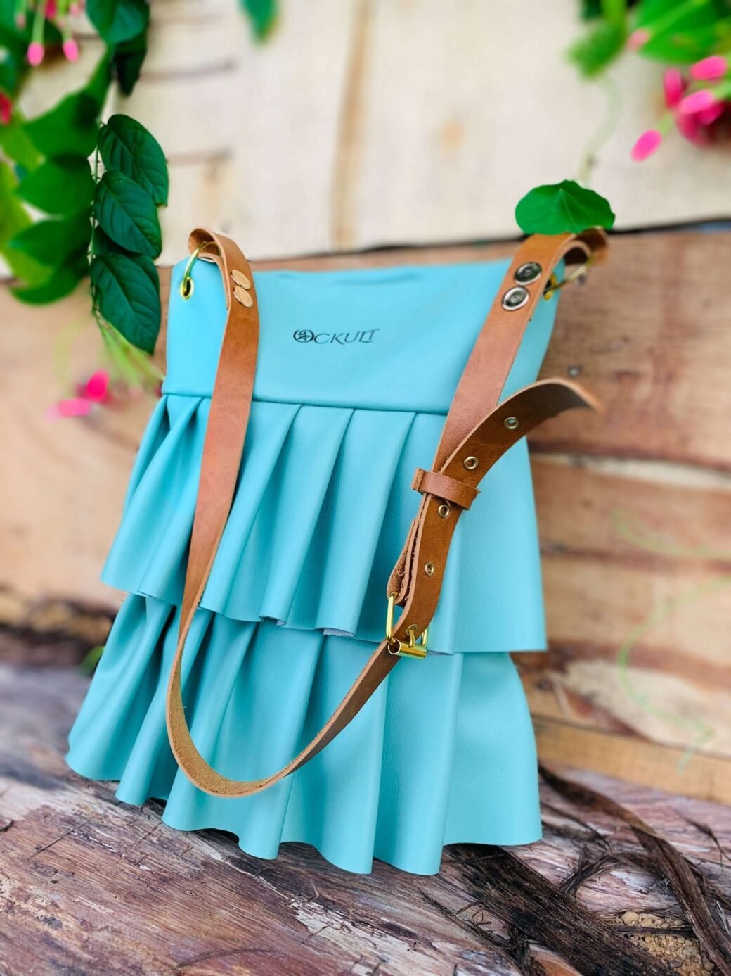 Sea Blue Wave Strap Bag - Image 2