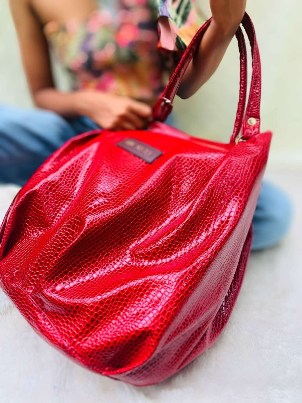 Large Cr Red Bag - Image 2