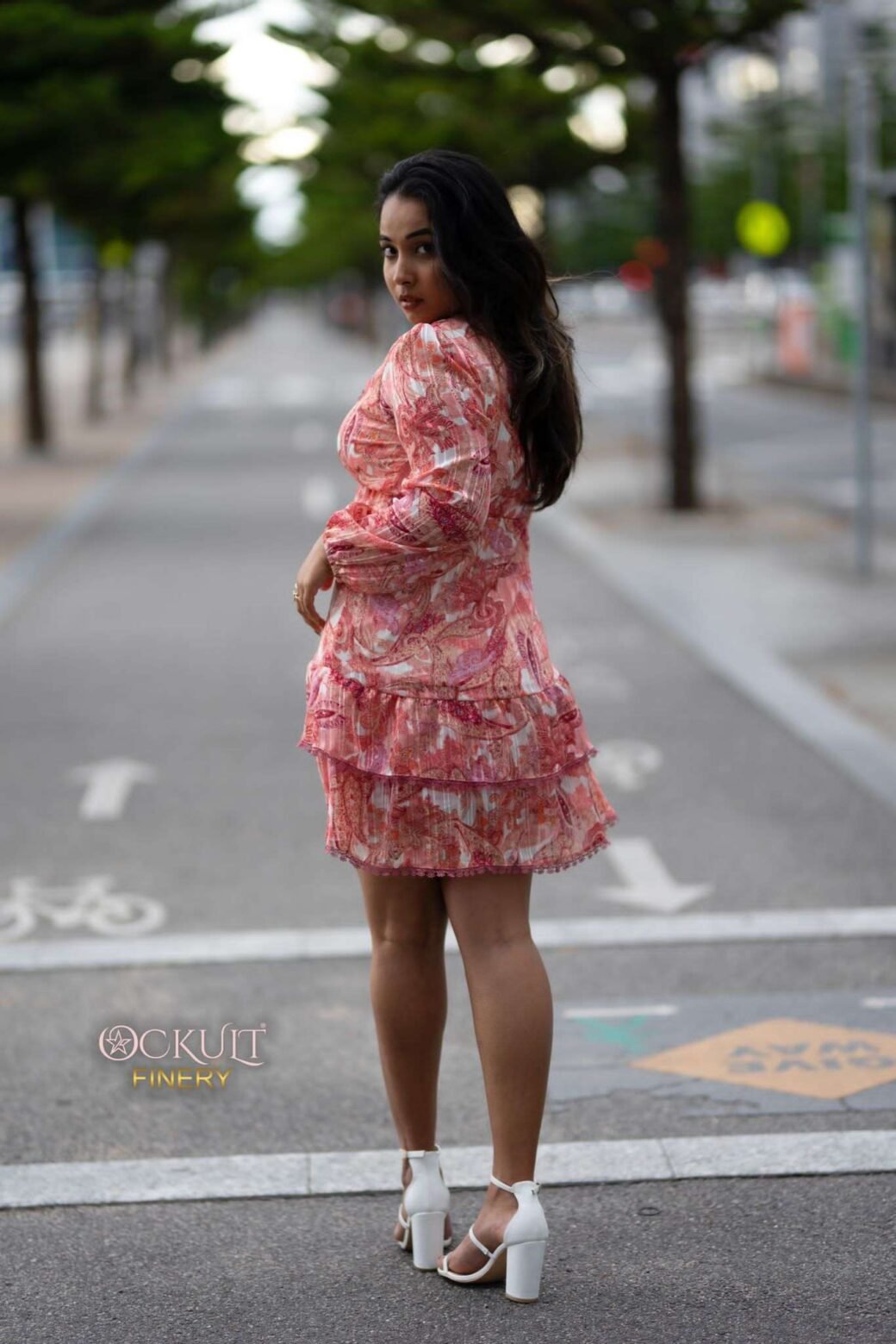 Long Puff Sleeve Dress - Image 4