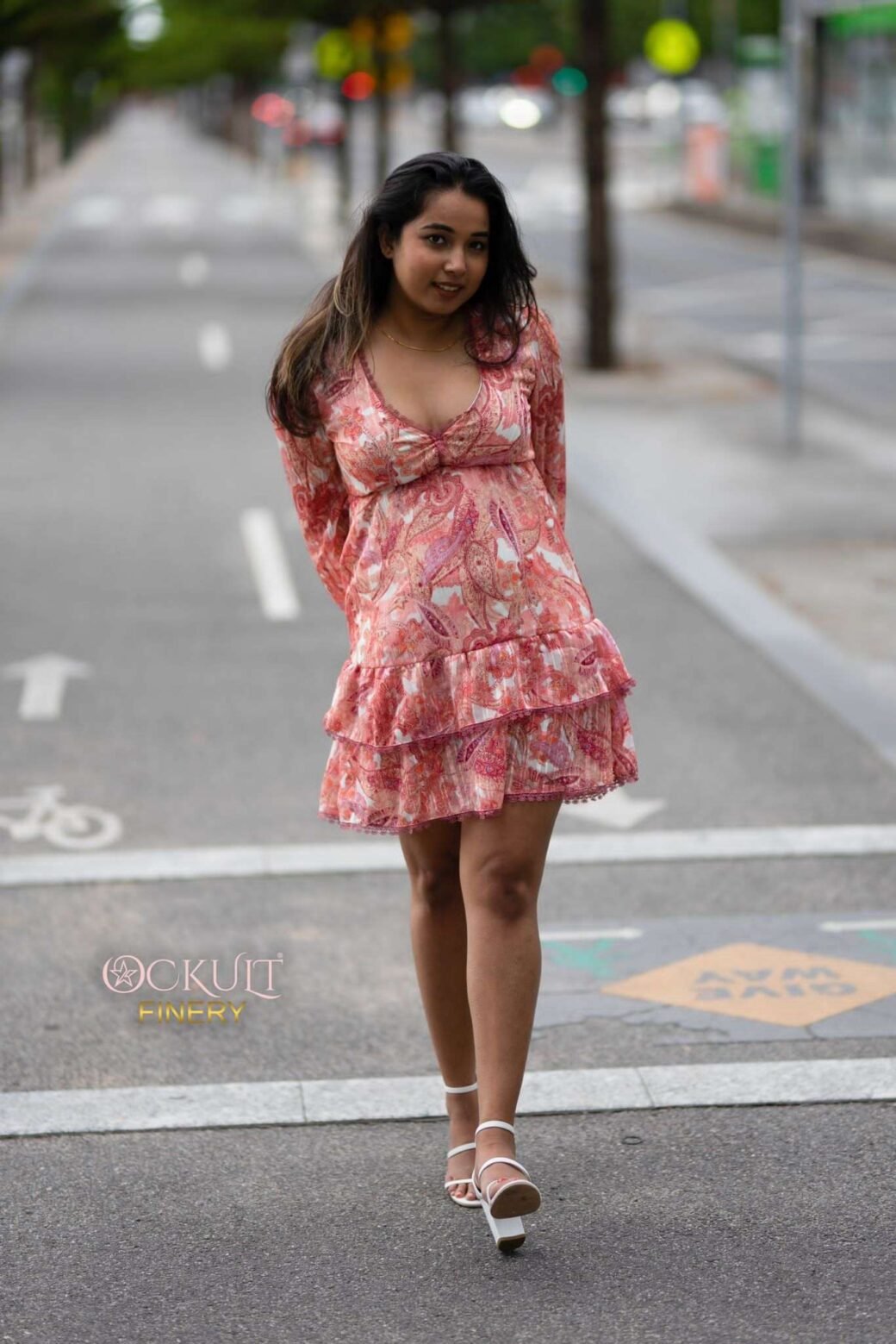 Long Puff Sleeve Dress