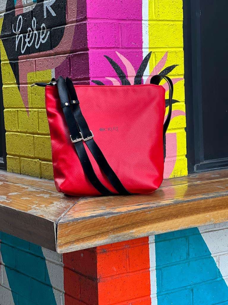 Red Double Strap Bag