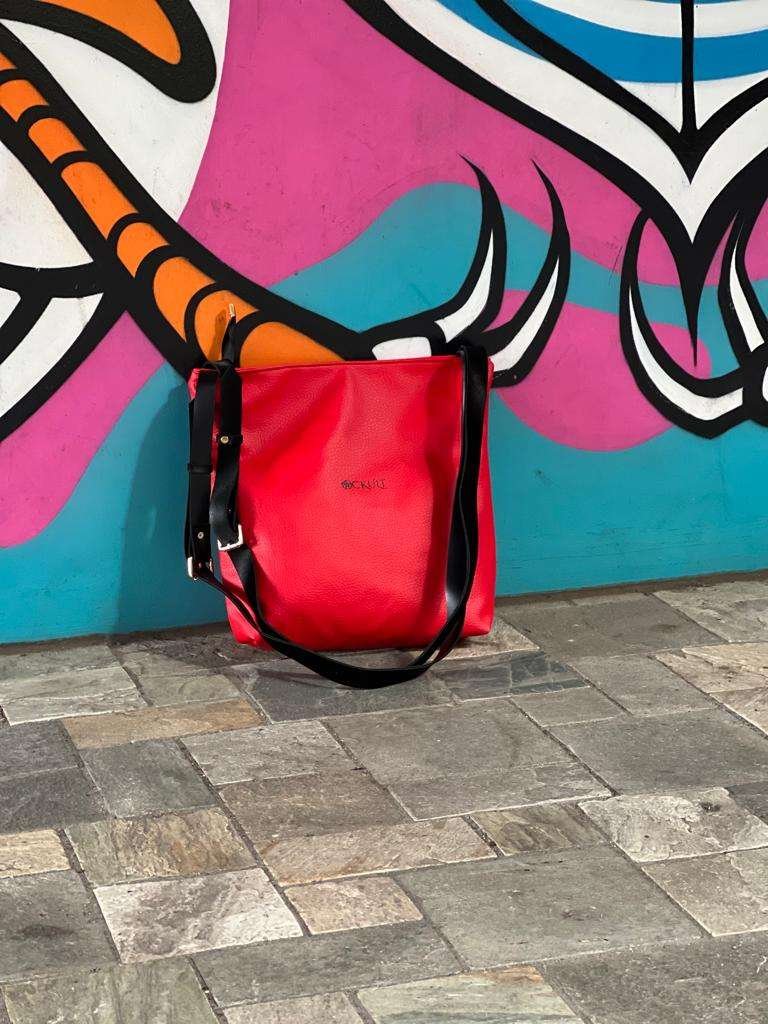 Red Double Strap Bag - Image 2
