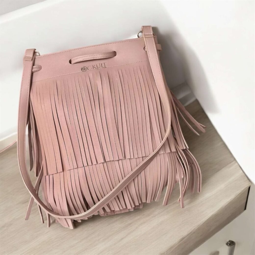 Pink fringe Bag