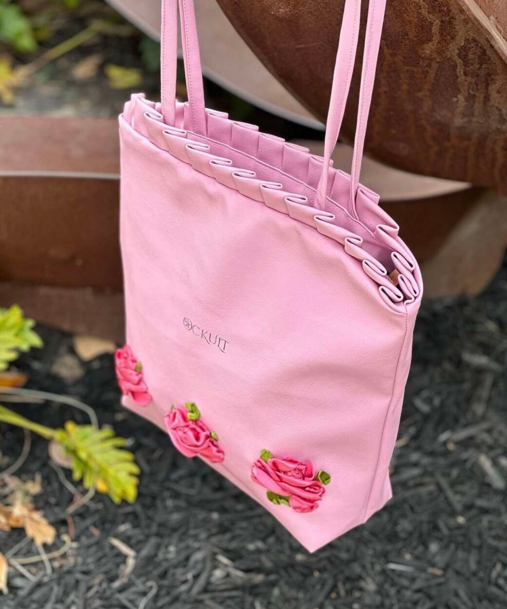 Purple Floral Strap Bag - Image 4