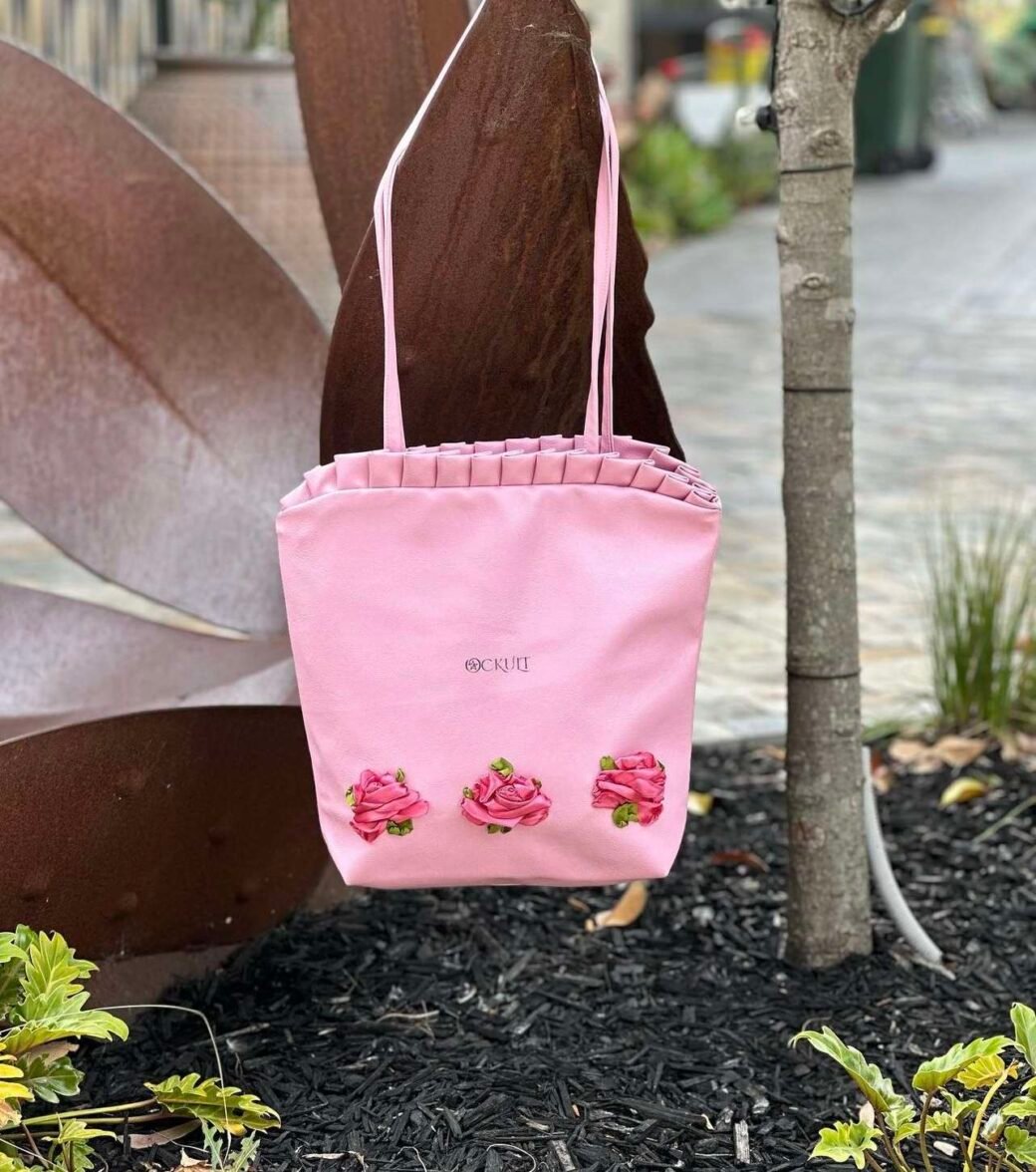 Purple Floral Strap Bag - Image 2