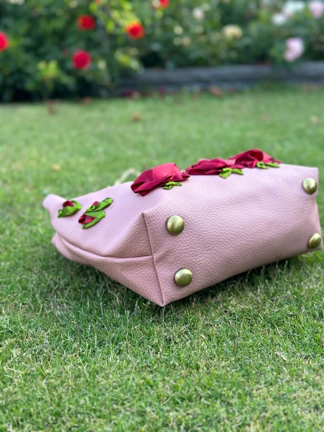 Candy Red Floral OP Bag - Image 4