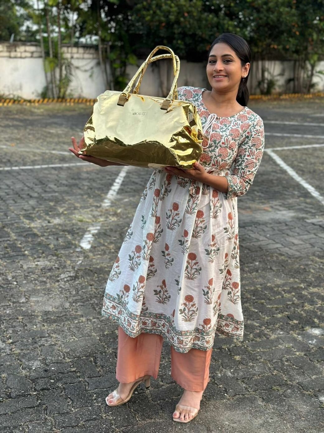 Arya Golden Diaper Bag