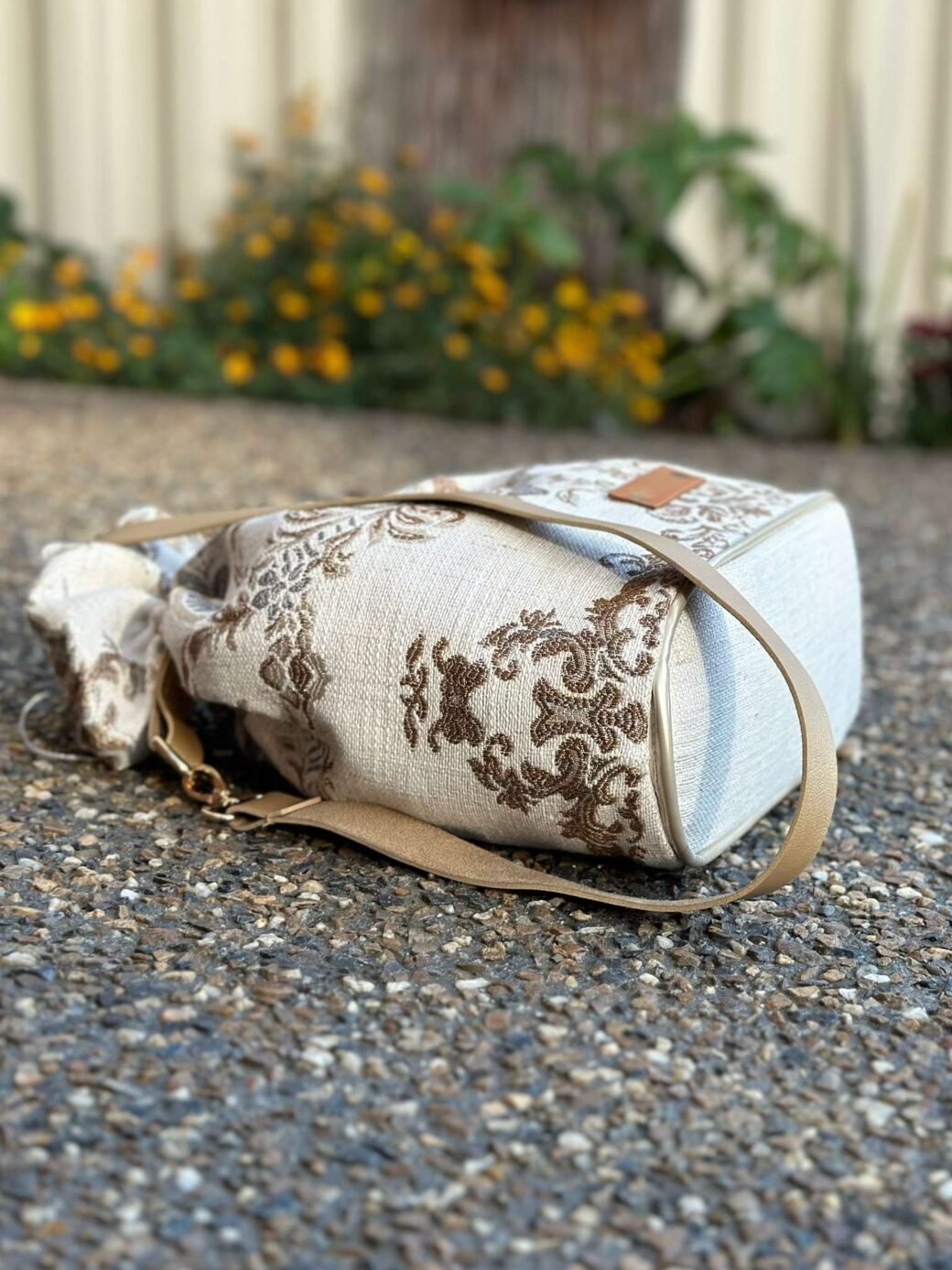 Blue Lotus Vintage Bag - Image 3