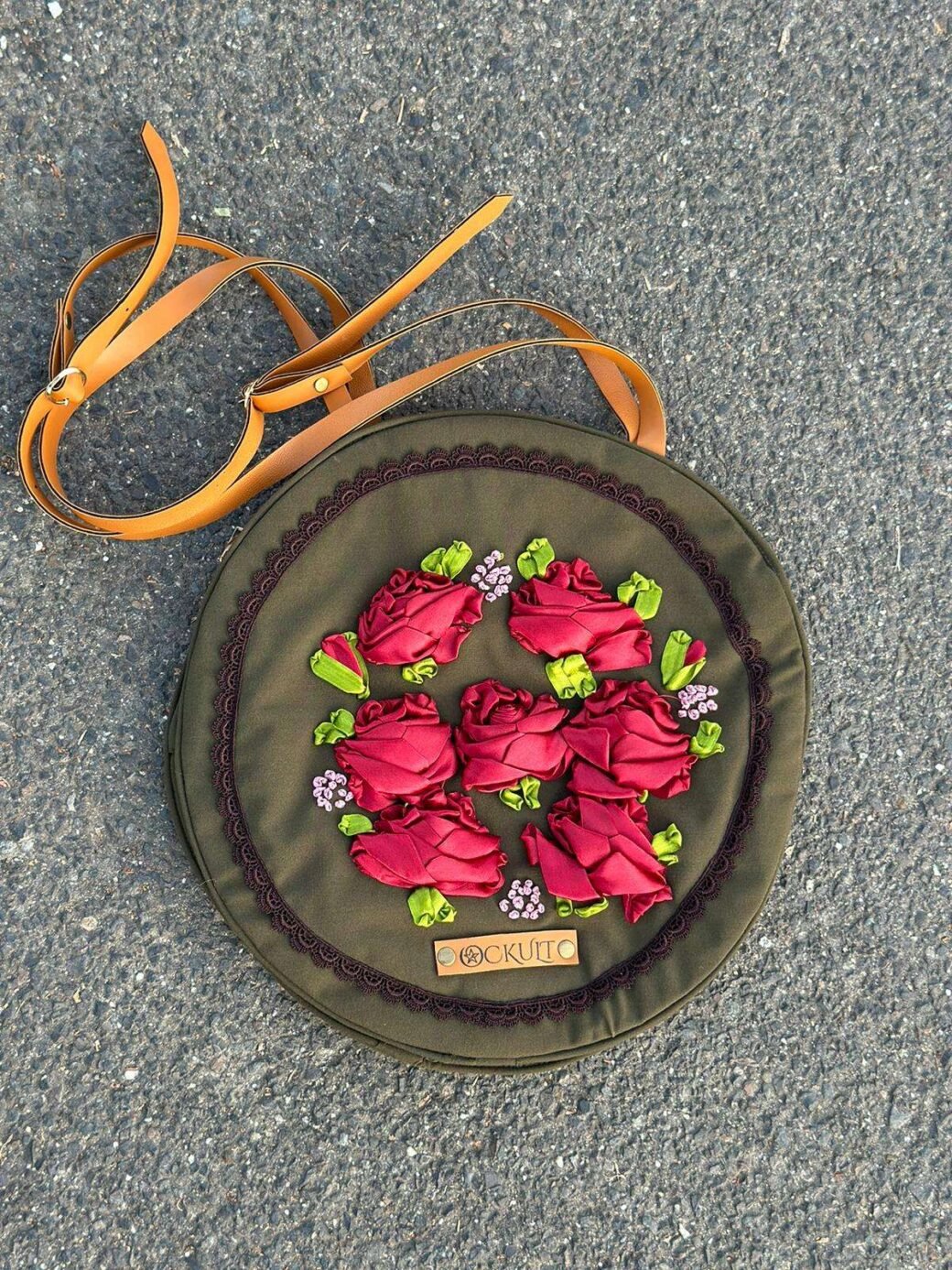 Floral Round Bag