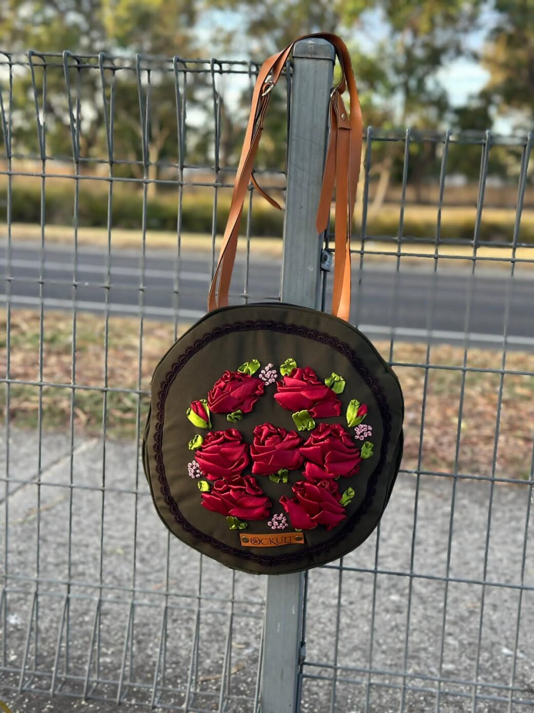 Floral Round Bag - Image 3