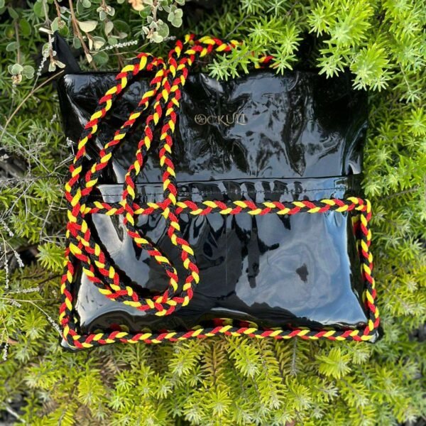 Square Black Shine Bag