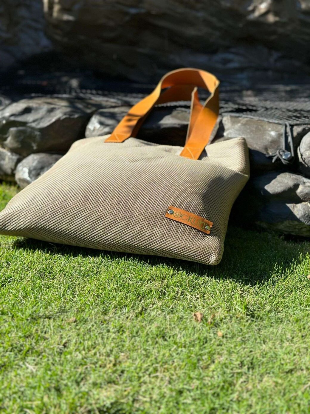 Brown Cushion Tote Bag - Image 2