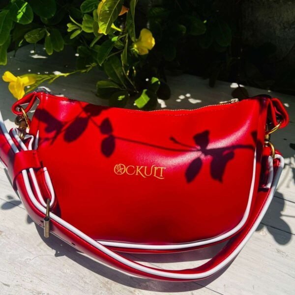 Red White Wire Small Shoulder  Bag