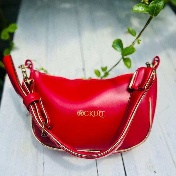 Red Gold Wire Small Shoulder  Bag