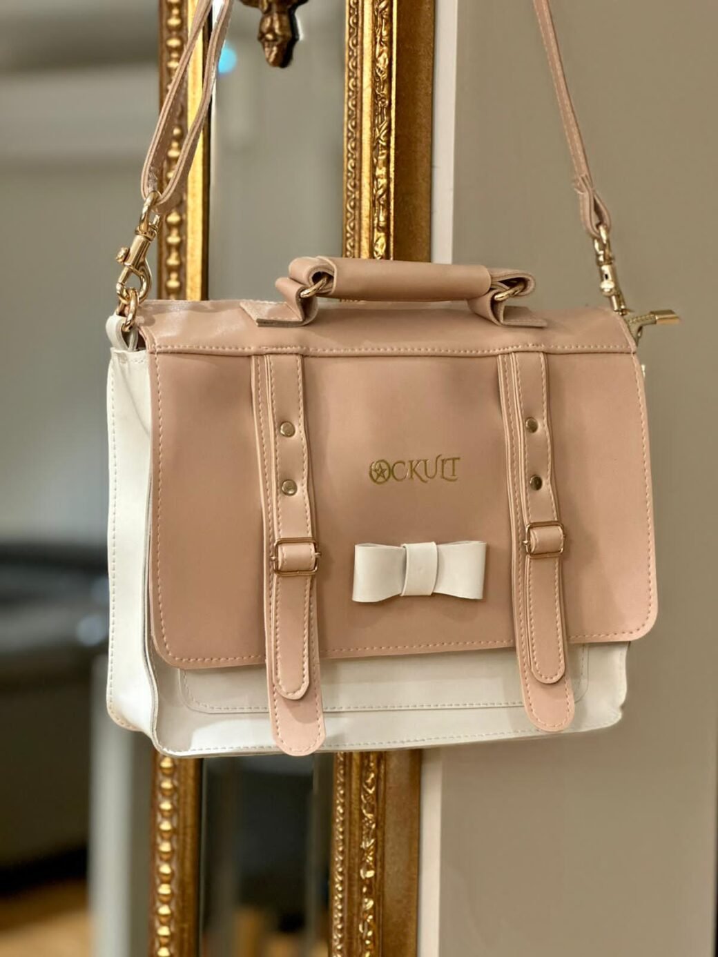 Pink Vintage Box Bow Bag - Image 2