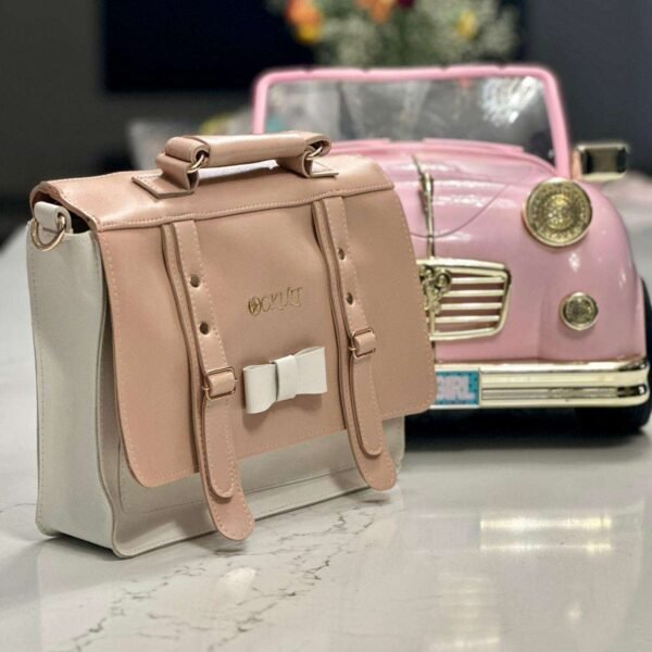Pink Vintage Box Bow Bag