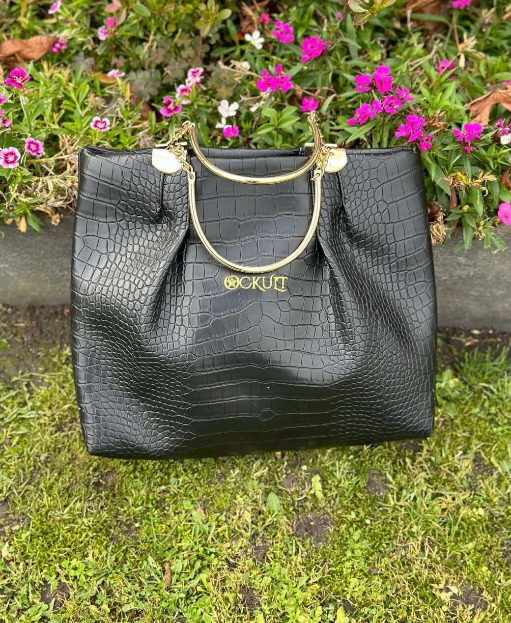 Black CR Clutch Bag - Image 2