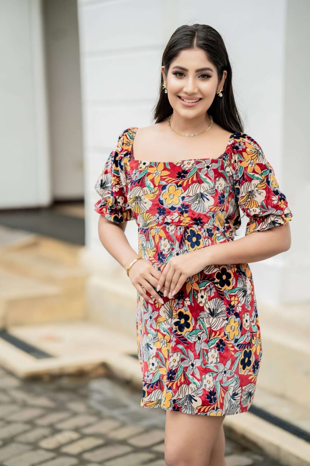 Velvet Multicolor Dress