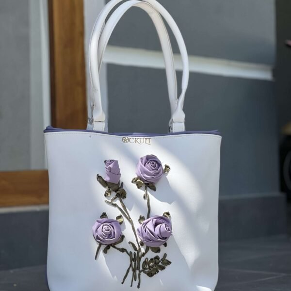 Purple Vintage Rose Bag