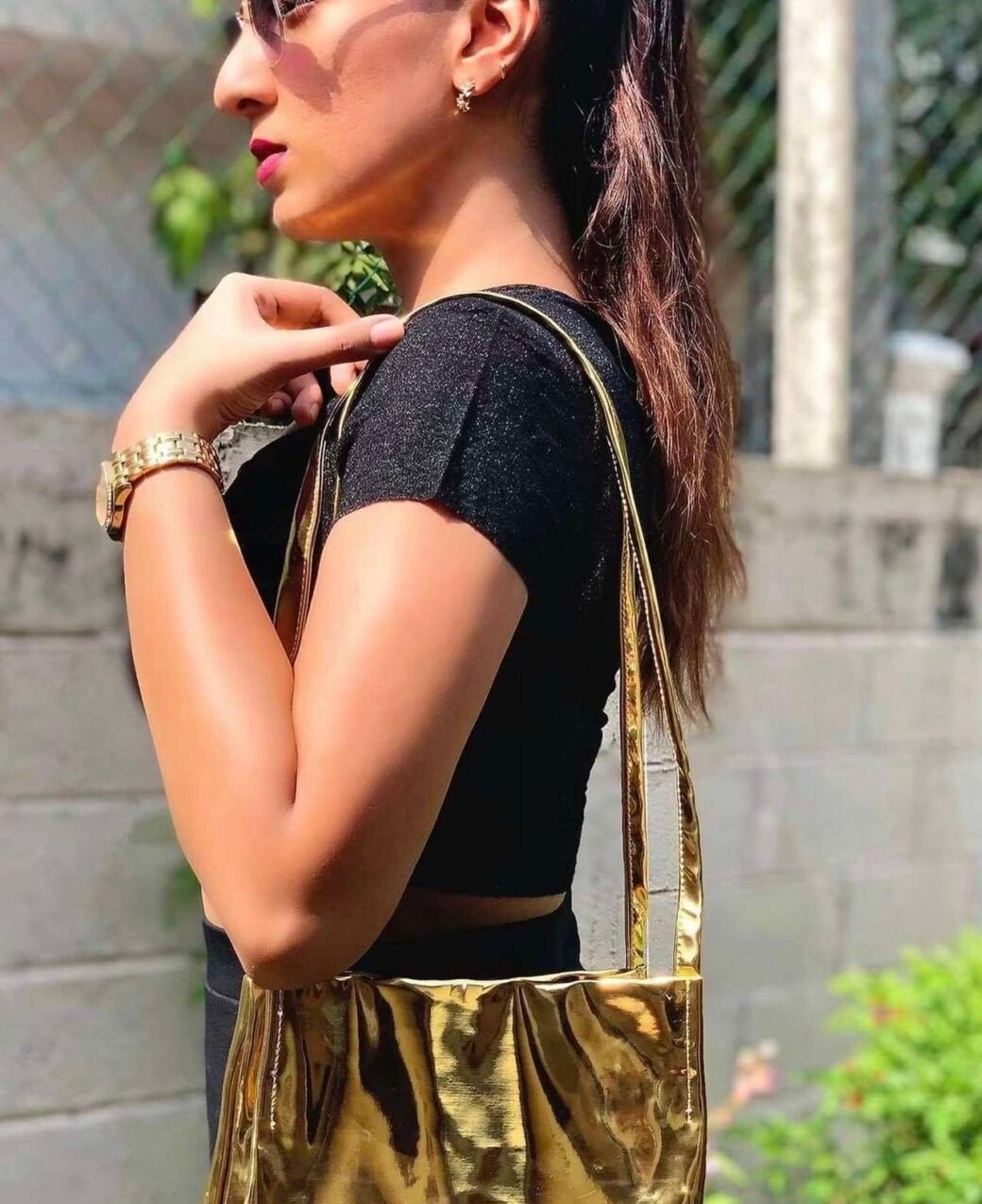 Gold Strap Bag - Image 4