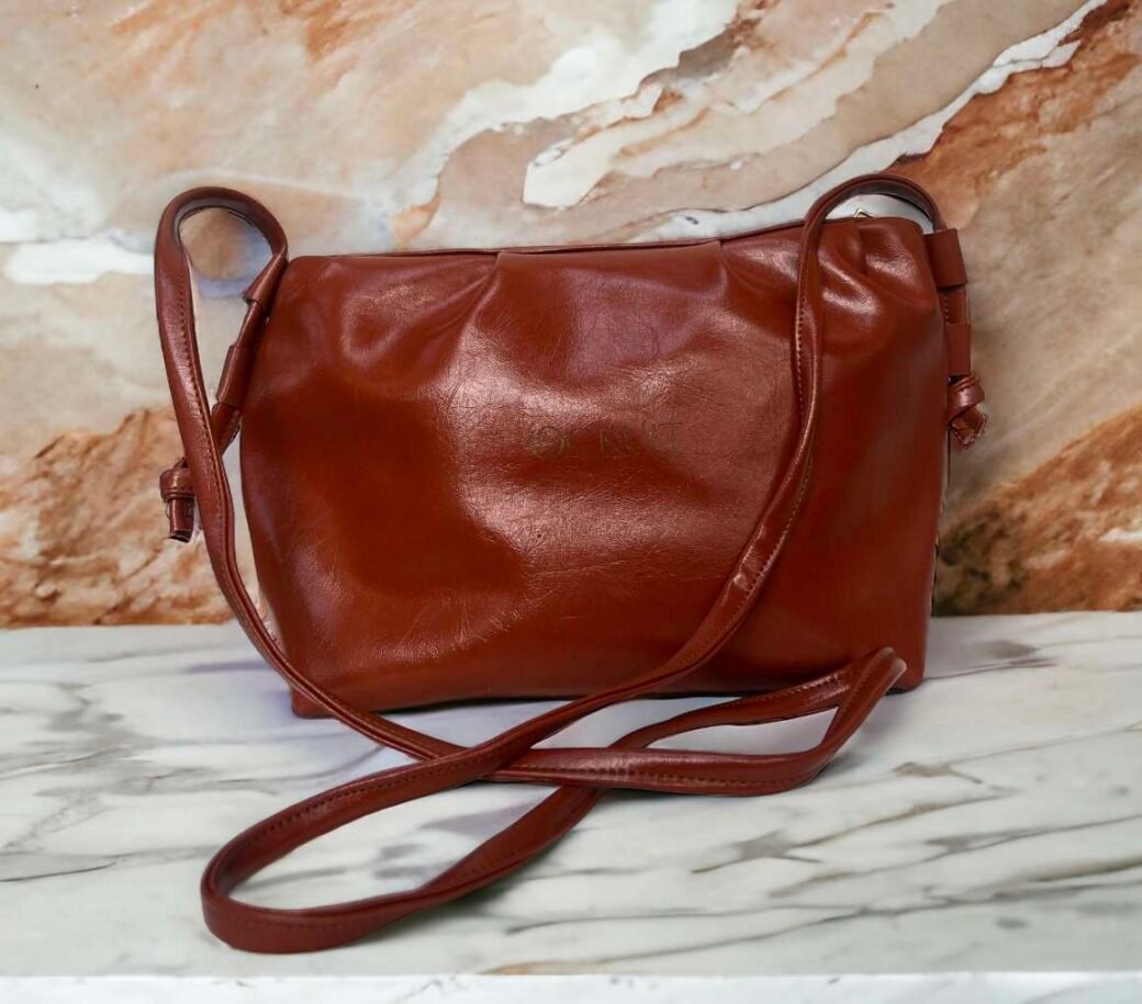 Shiny Brown Small Bag