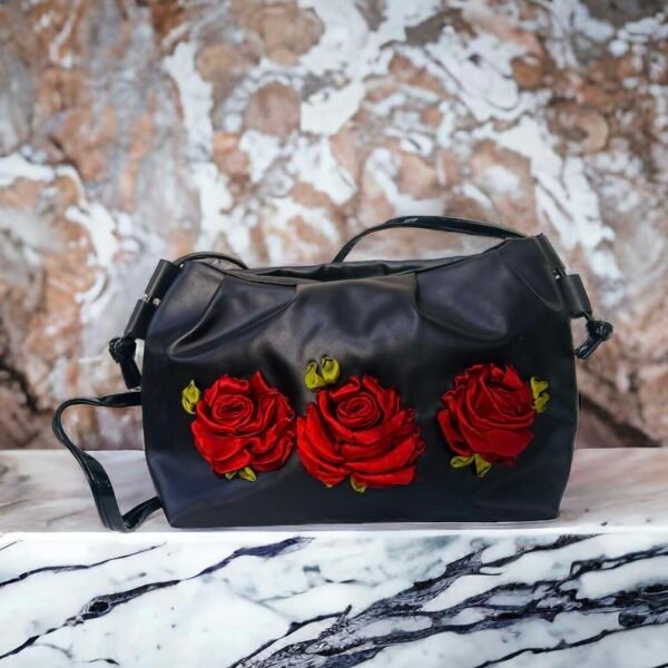 Black Floral Small Bag