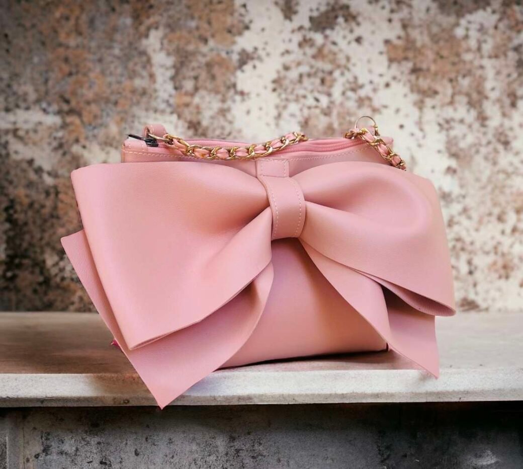 Pink Small Bow Bag - Image 3