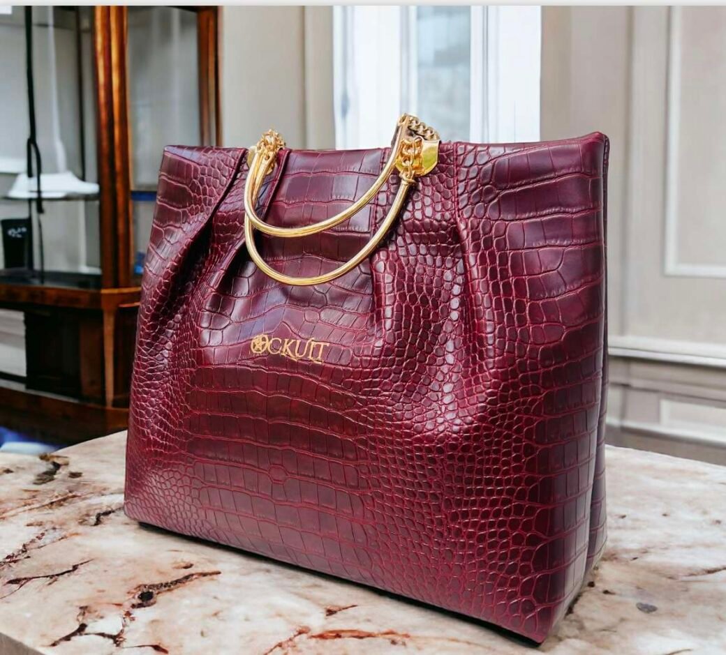 Maroon CR Clutch Bag - Image 3