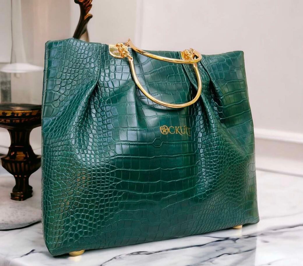 Green CR Clutch Bag