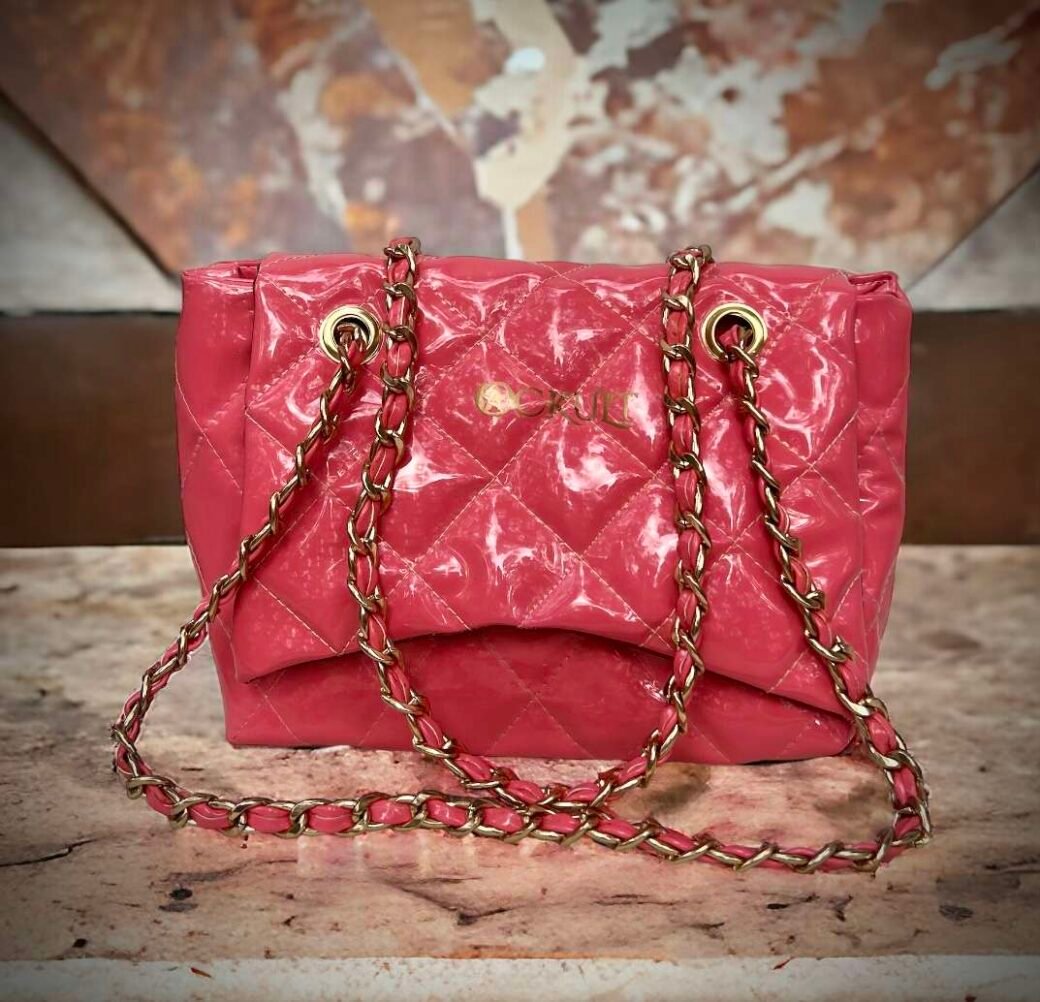 Pink Quilted Small  Bag
