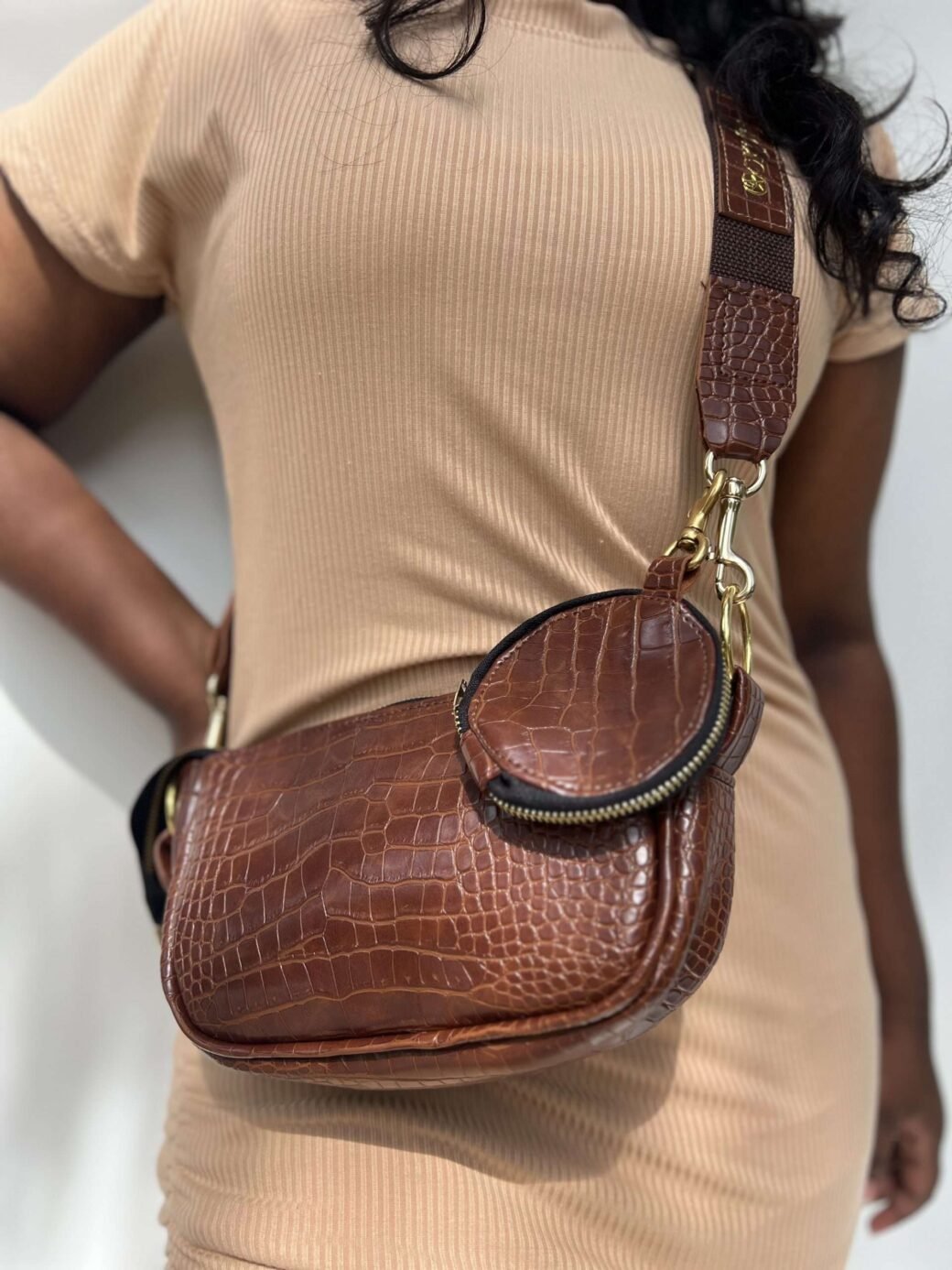 KAV Unisex Bag Brown Color - Image 3