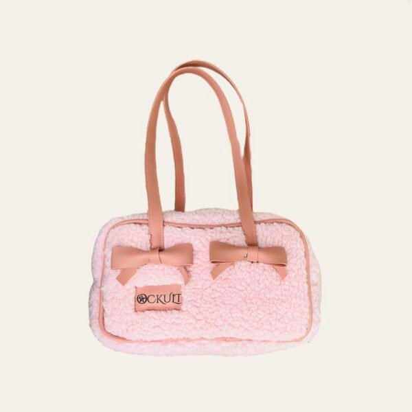 Pink Fur Box Bag