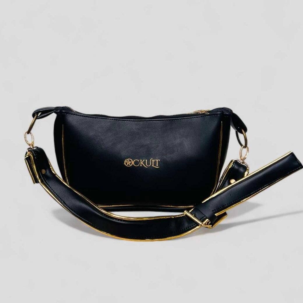 Black Gold Wire Small Shoulder Bag