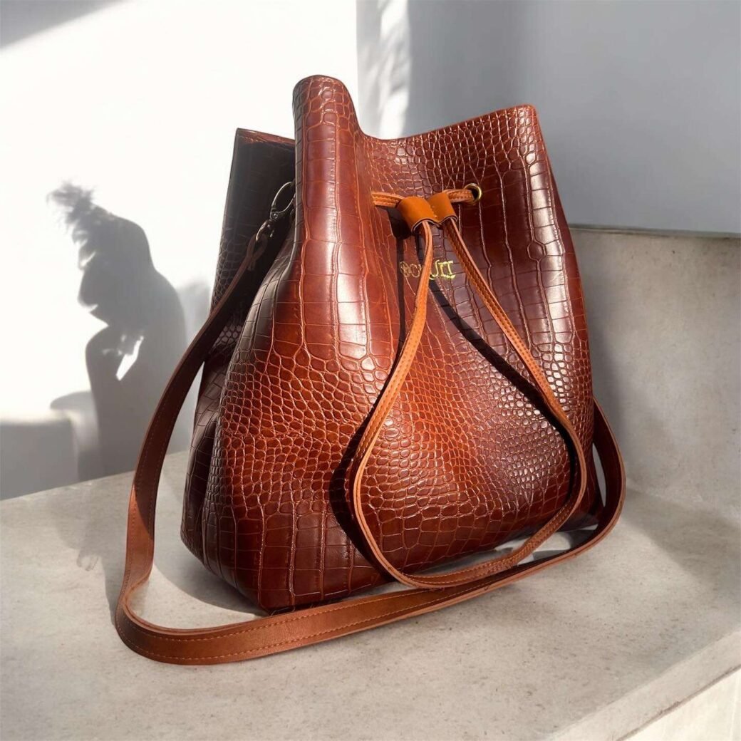 Brown CR Bucket Bag