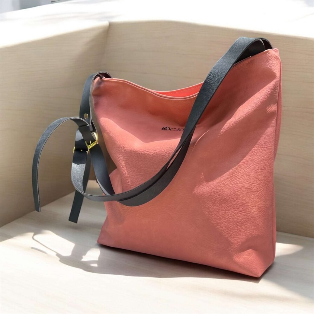 Pink Double Strap Tote Bag - Image 2