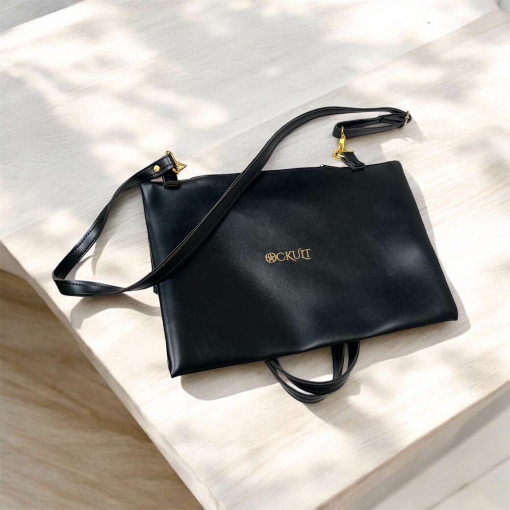 Black Two Way Tote Bag - Image 3