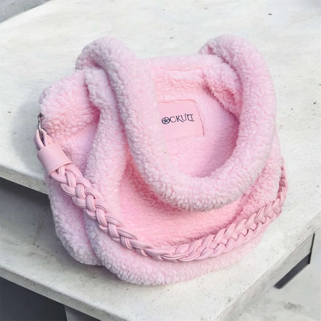 Pink Fur Tote Bag - Image 3
