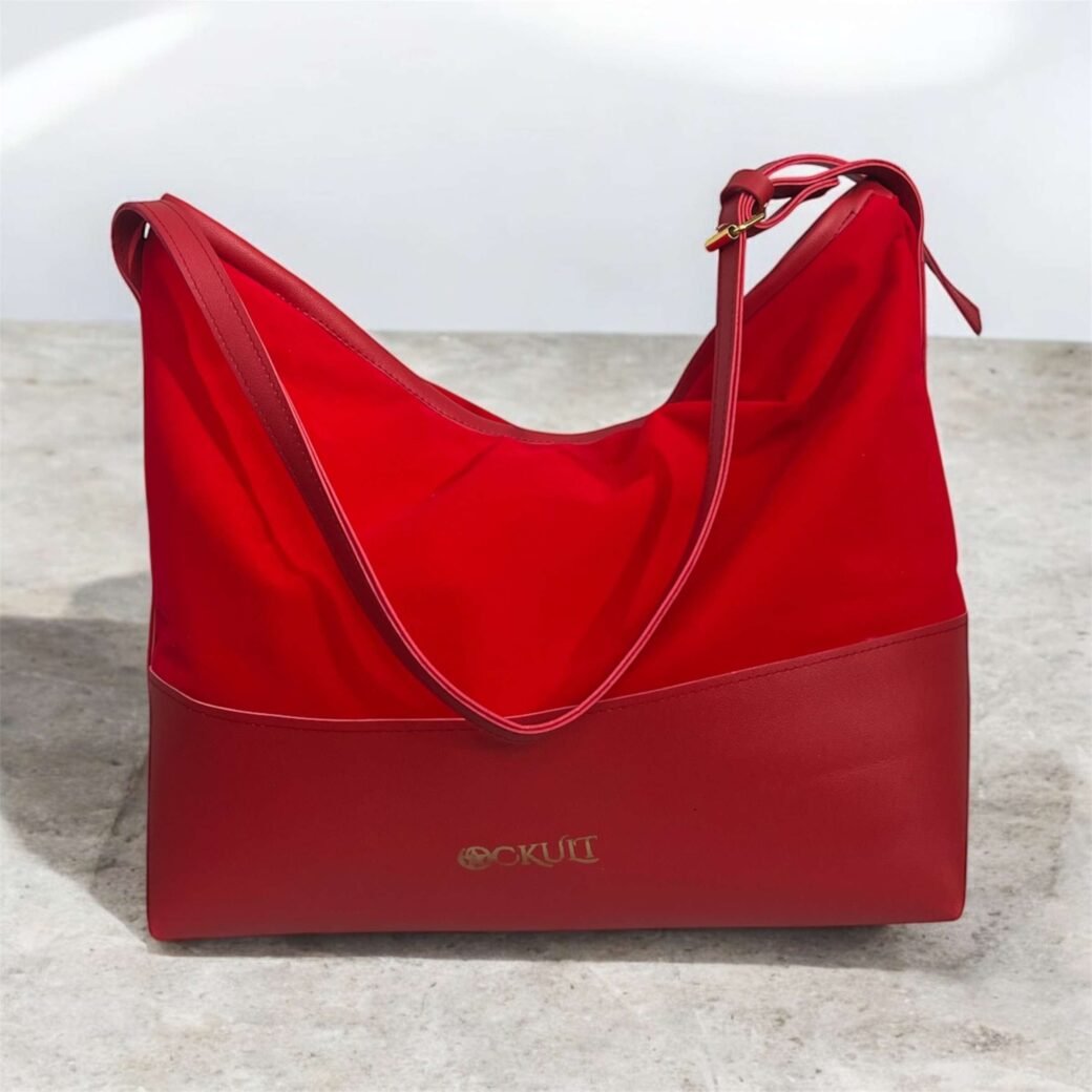 Red Velvet Shoulder Bag - Image 2