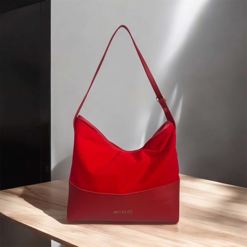 Red Velvet Shoulder Bag - Image 3