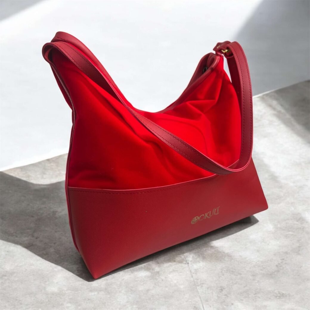 Red Velvet Shoulder Bag