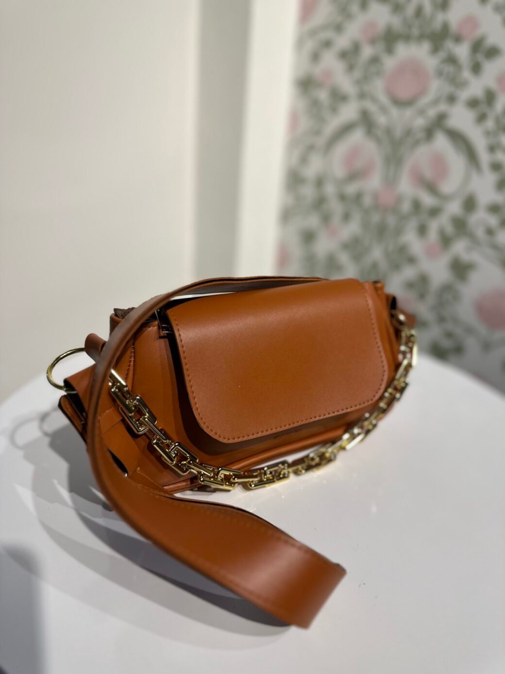 Tan Small Shoulder Bag - Image 2