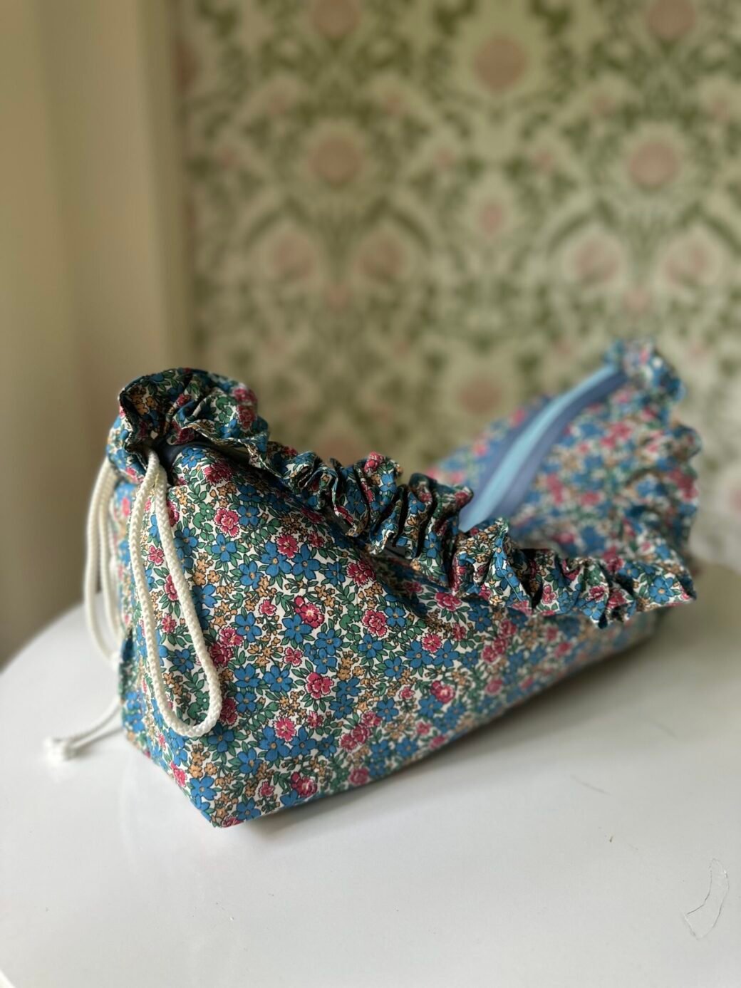 blue Floral Fab Shoulder Bag - Image 5