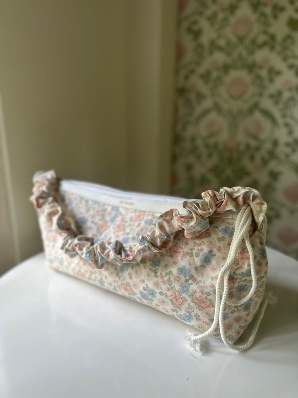 Pink Floral Fab Shoulder Bag - Image 5