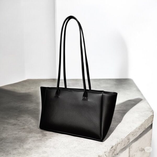 Nina Black Long Strap Bag