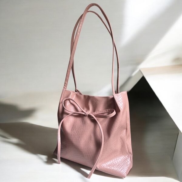 Pink CR Bow Strap Bag