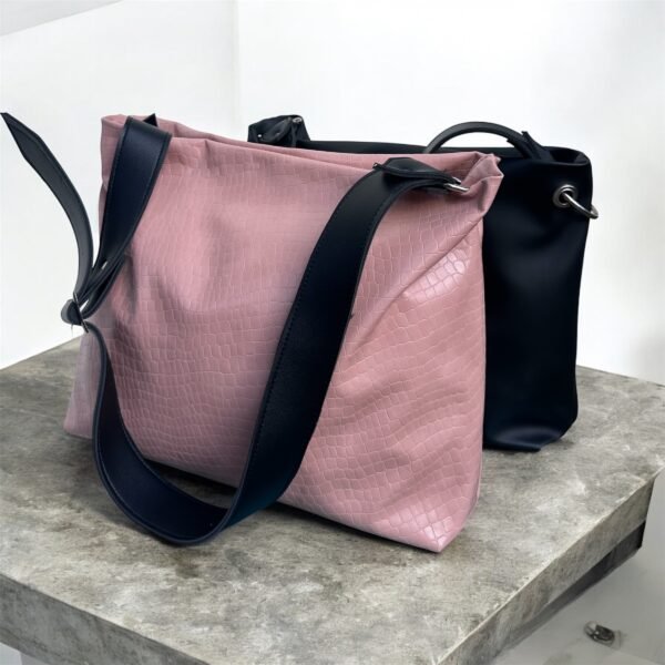 Pink Black Belt Bag